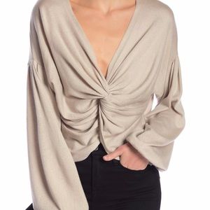 Twist knot sexy sweater